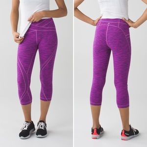 Lululemon Free Flow Crop Legging Tender Violet